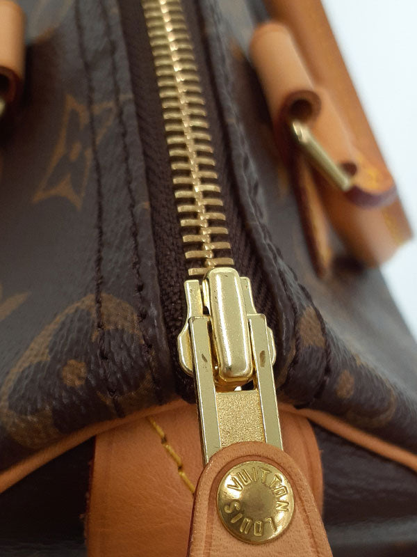 Louis Vuitton Monogram Speedy 25 Handbag Brown
