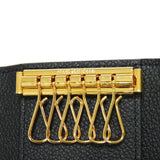 Louis Vuitton Key Case Multicle 6 Embossed Black