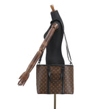 Louis Vuitton Macassar Weekend Tote PM Shoulder Bag Black