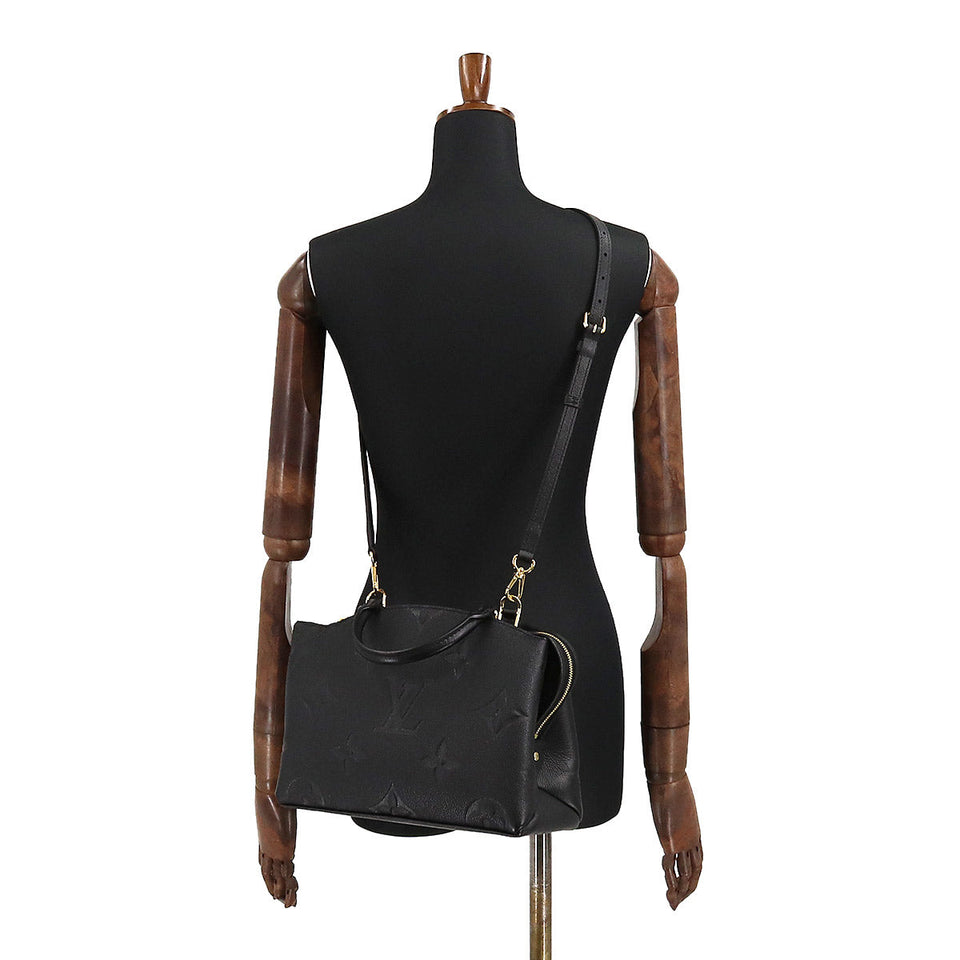 Louis Vuitton Monogram Emplant Petit Palais PM Shoulder Bag Leather