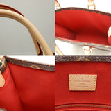 Louis Vuitton Monogram Sac Plat PM Tote Bag Brown