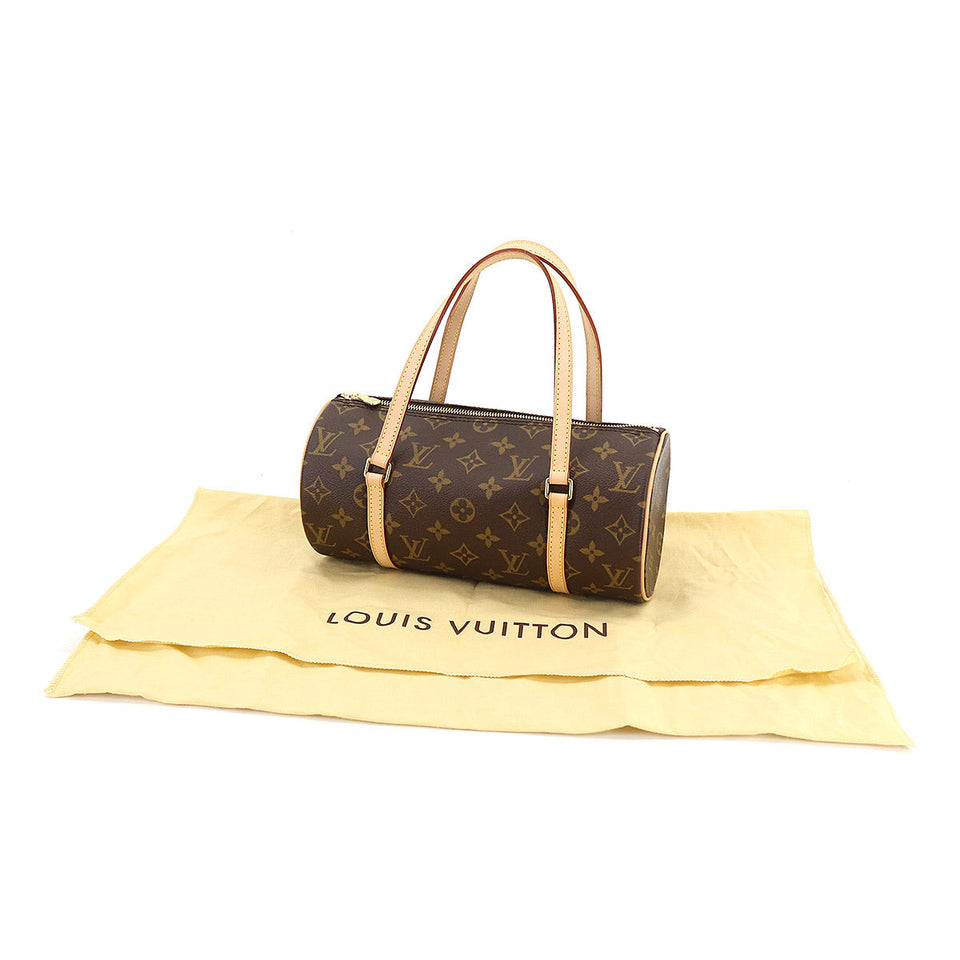 Louis Vuitton Monogram Papillon 26 Hand Bag Brown