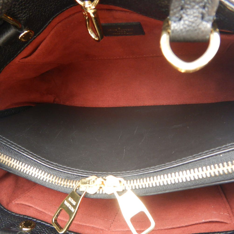 Louis Vuitton Montaigne BB Bicolor Monogram Emplant Noir Black