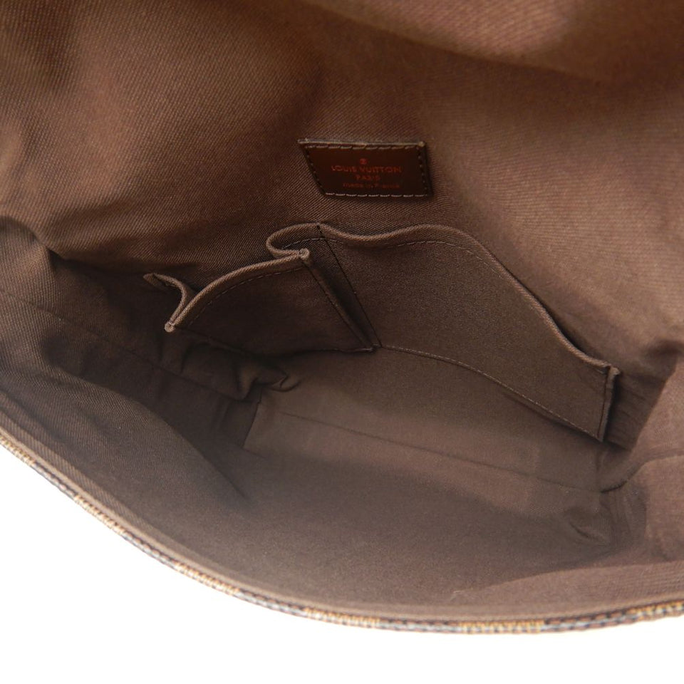 Louis Vuitton Damier Brooklyn PM Shoulder Bag Ebene
