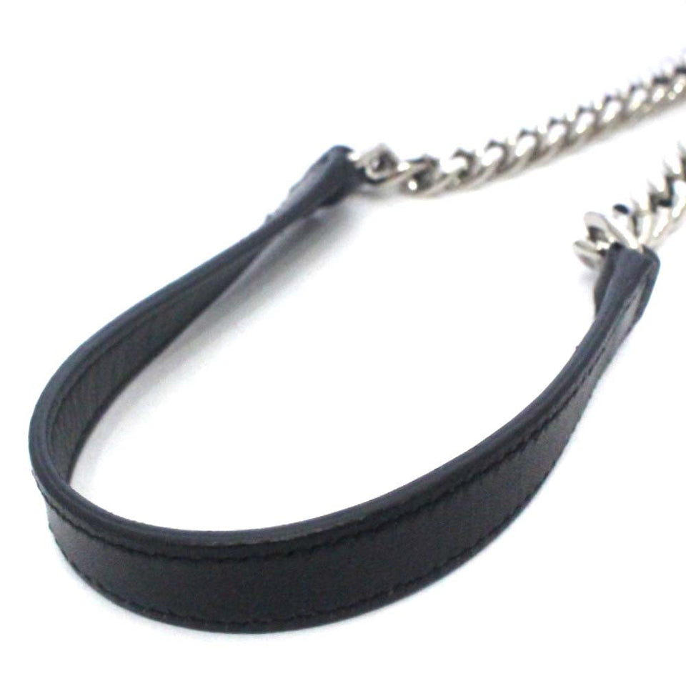 Saint Laurent- Paris Chain Shoulder Bag Baby Duffle Black White Leather