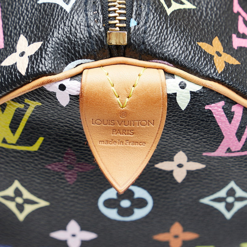 Louis Vuitton Monogram Multicolor Speedy 30 Handbag Mini Bag Black Noir