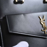 Saint Laurent- Leather Small 2way Handbag Black