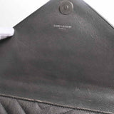 Saint Laurent- Leather College 2way Chain Shoulder Bag Gray