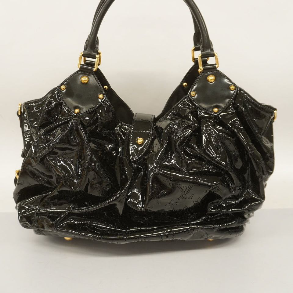 Louis Vuitton Mahina L Noir Hobo Bag Black