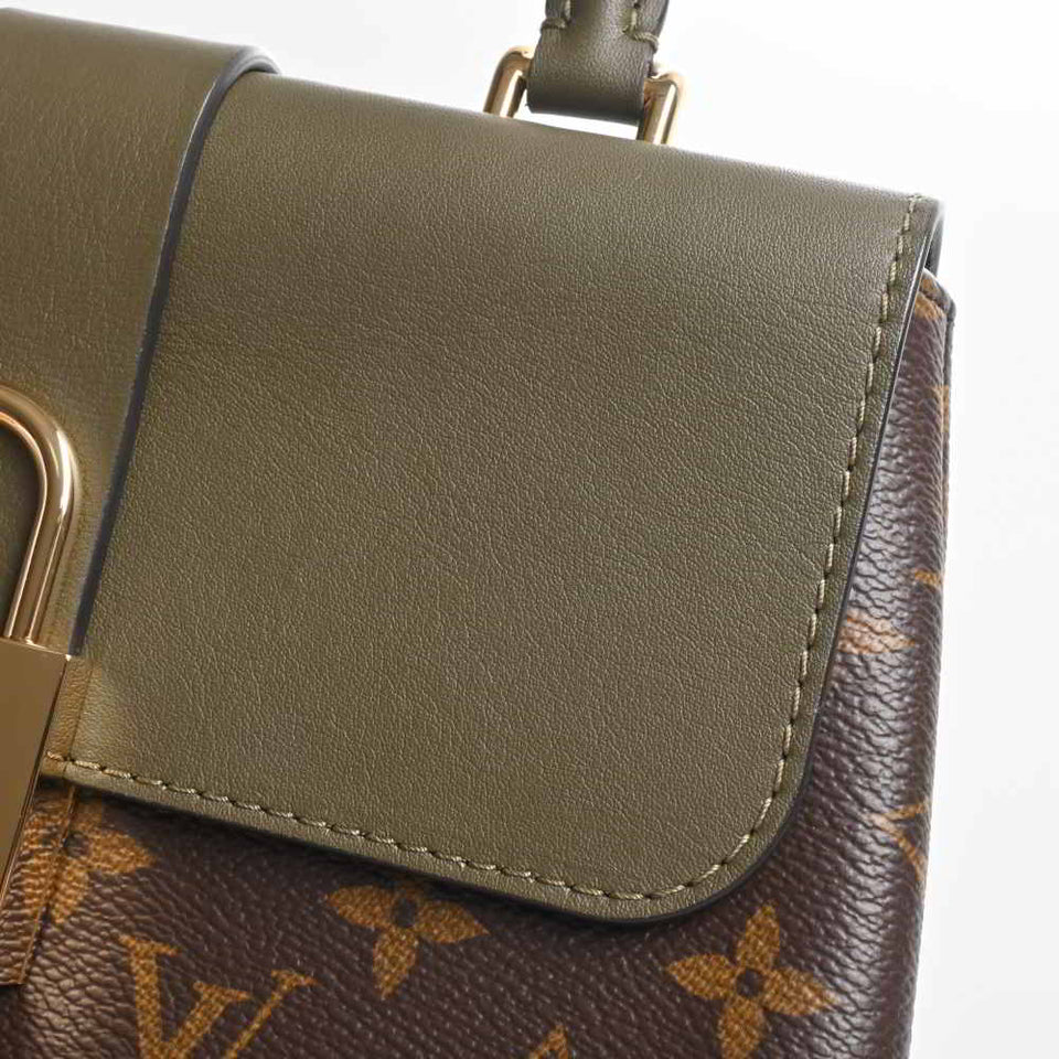 Louis Vuitton Monogram Locky BB Handbag Brown Khaki