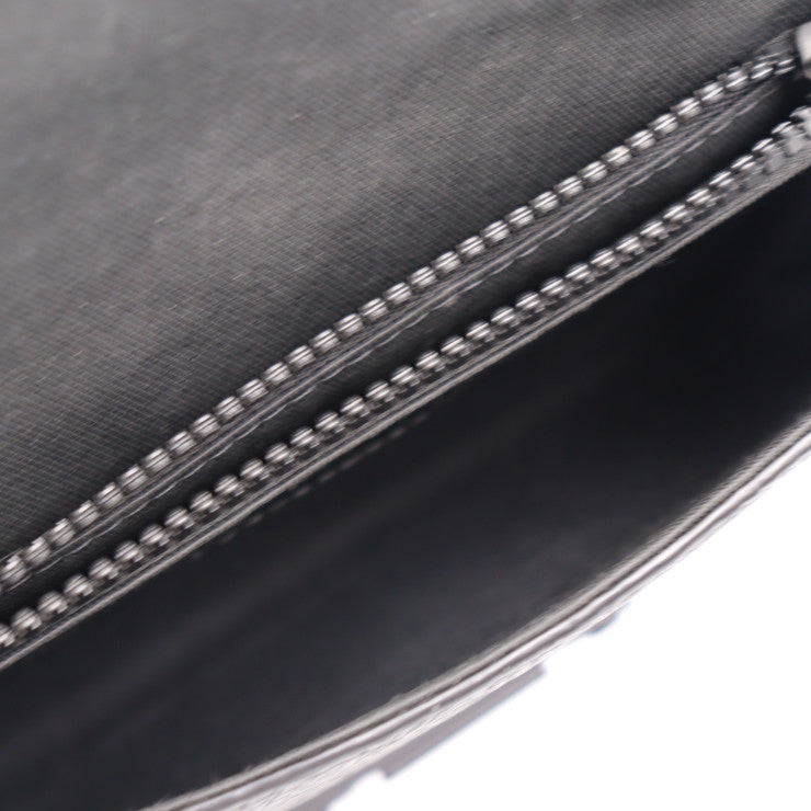 Louis Vuitton S Lock Sling Bag Monogram Waist Bag Taurillon Leather Noir