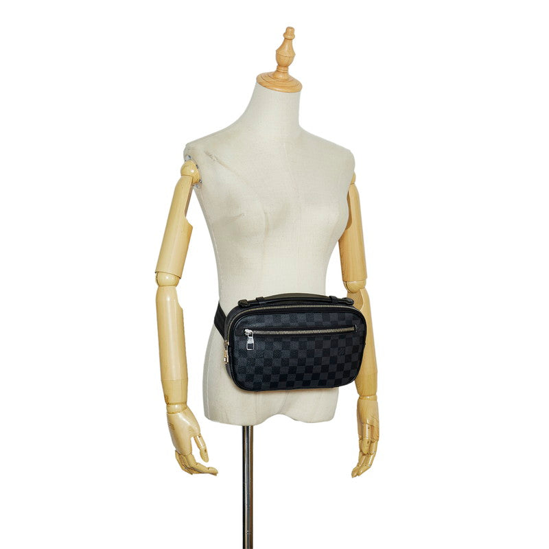 Louis Vuitton Damier Anfini Ambrel Body Bag Handbag 2way Black