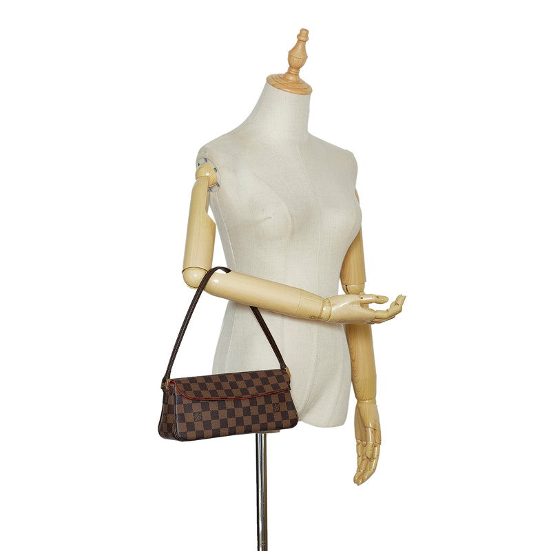 Louis Vuitton Damier Recoleta Shoulder Bag Ebene Brown