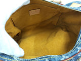 Louis Vuitton Neo Speedy Handbag Mini Boston Bag Monogram Denim Blue