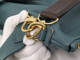 Louis Vuitton Shoulder Bag Selene MM Mahina Lagon Green