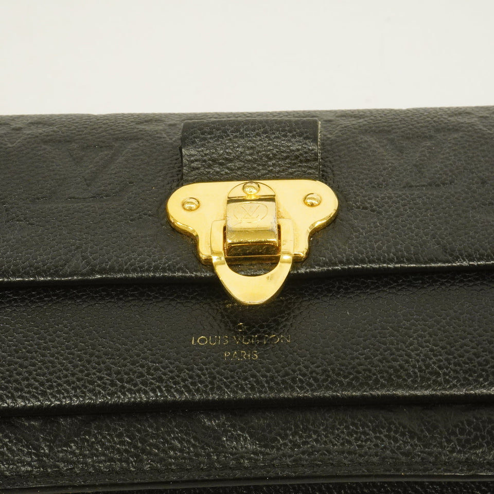 Louis Vuitton Vavin Chain Wallet Monogram Implant Noir Black