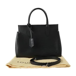 Vuitton Marly BB Epi Handbag Epi Leather Black