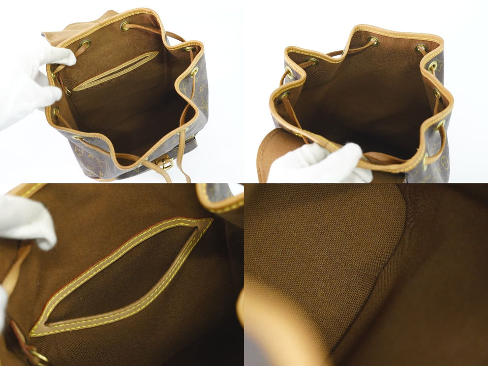 Louis Vuitton Montsouris MM Rucksack Backpack Monogram Brown