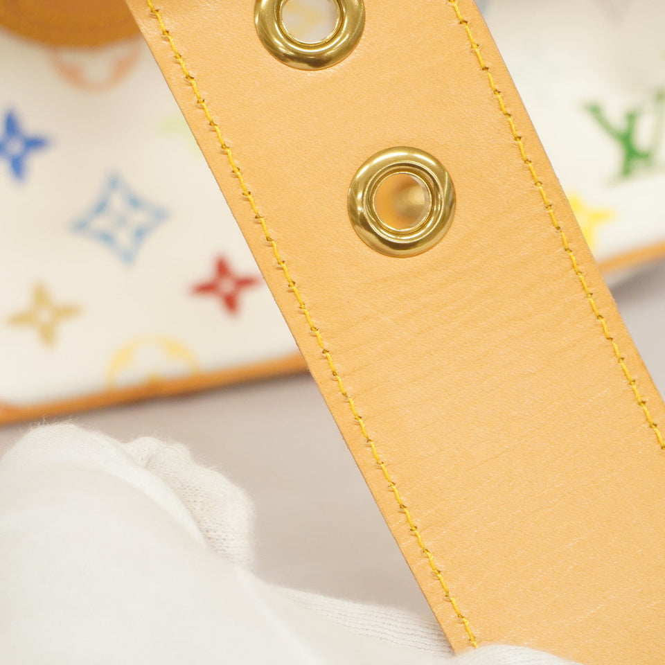 Louis Vuitton Handbag Monogram Multicolor Theda GM White