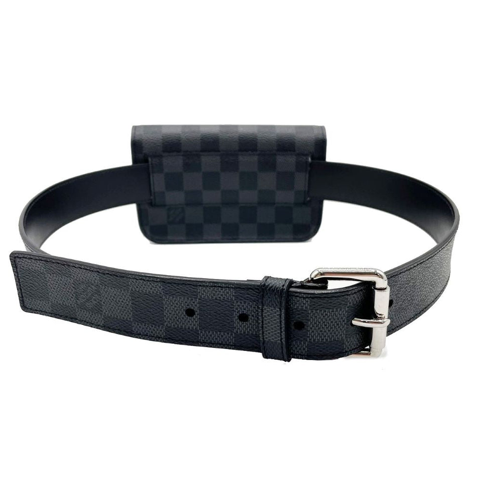 Louis Vuitton Damier Graphite Sun Tulle Pochette Homme Waist Bag Belt Bag