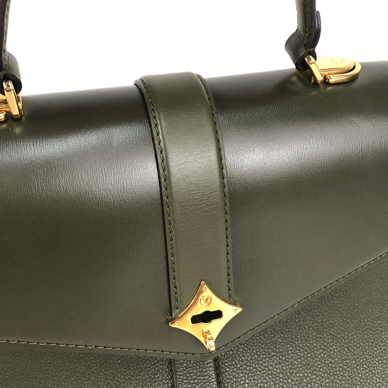 Louis Vuitton Rose Des Vents MM Handbag Calf Leather Black