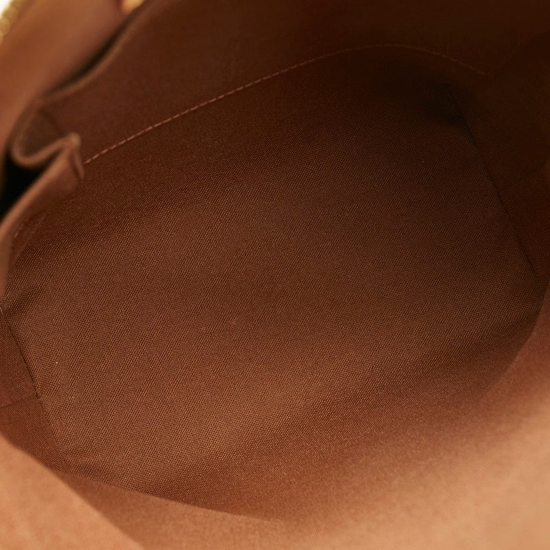 Louis Vuitton Monogram Lockit Tote Bag Brown