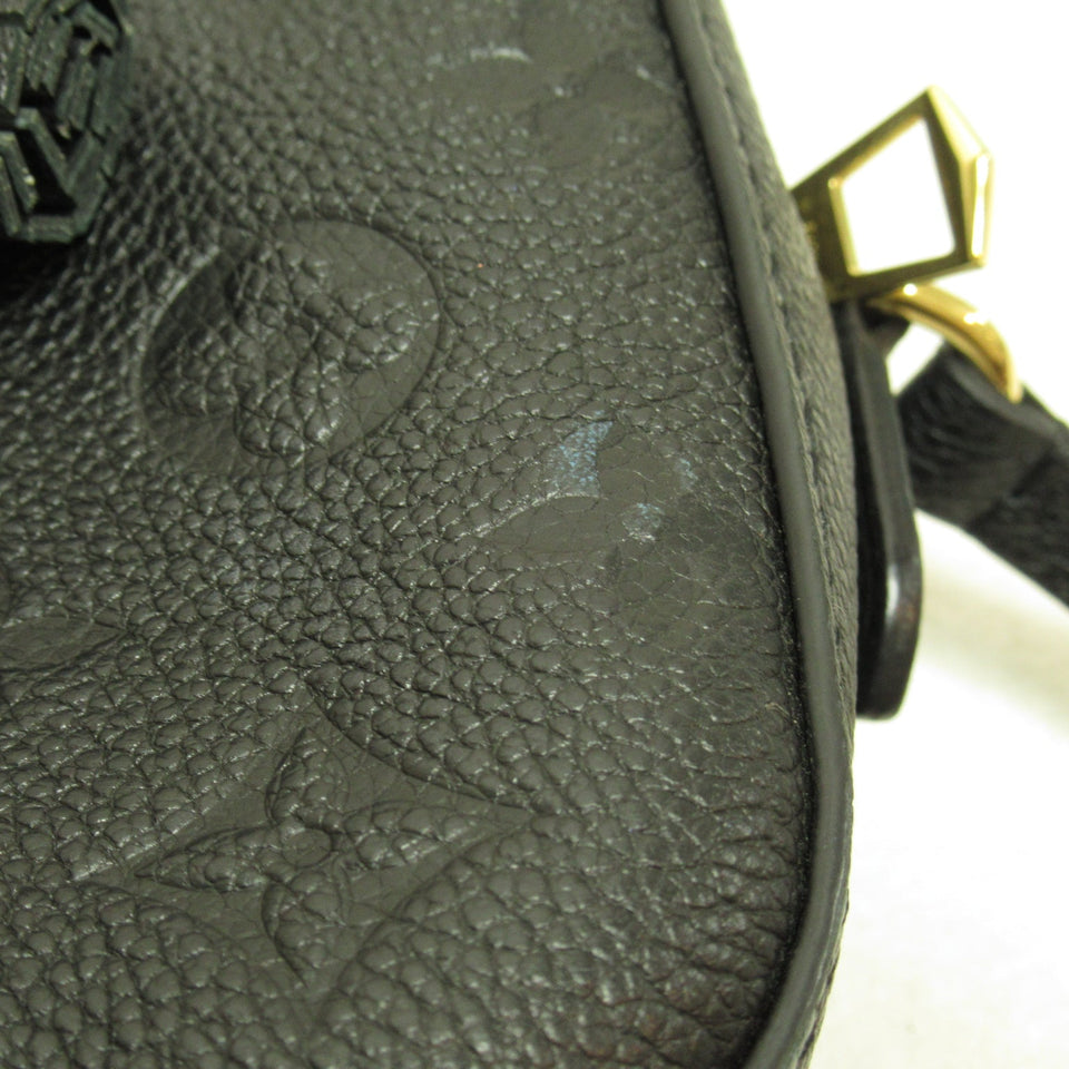 Louis Vuitton Saintonge Shoulder Bag  Monogram Implant Black
