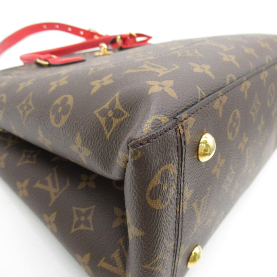 Louis Vuitton Flower Tote Bag Monogram Canvas Red