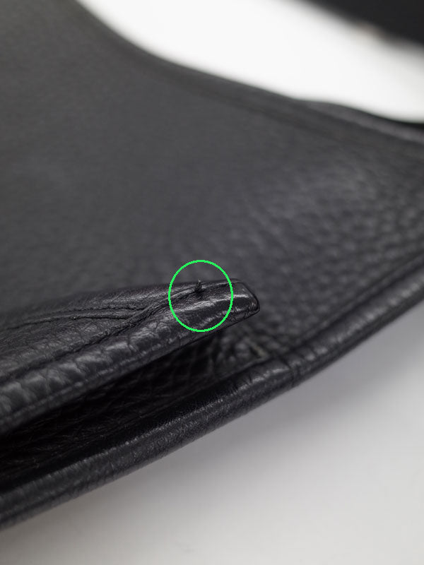 Hermes Evelyn Stamp Shoulder Bag Black