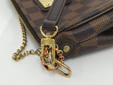 Louis Vuitton Eva 2way Shoulder Bag Chain Bag Damier Ebene
