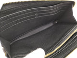 Louis Vuitton Zippy Wallet Round Zipper Long Wallet Monogram Amplant Black Beige