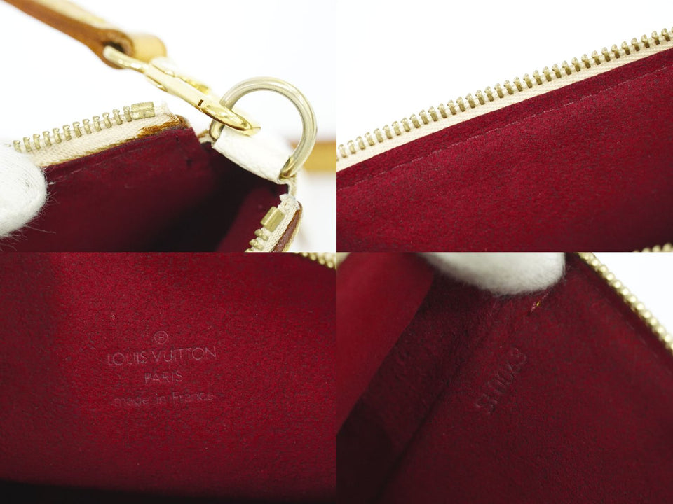 Louis Vuitton Lv Pochette Accessoire Monogram Shoulder Bag White