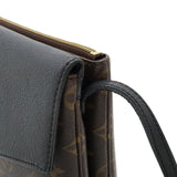 Louis Vuitton Monogram Twice Shoulder Bag Pochette Diagonal Noir Black