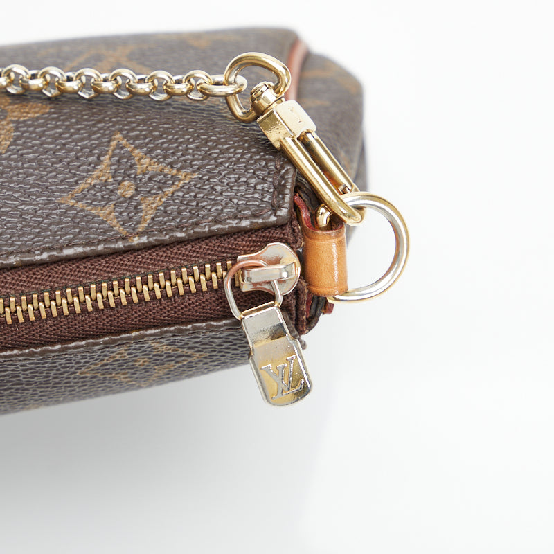 Louis Vuitton Monogram Eva Handbag Shoulder Bag 2way Brown