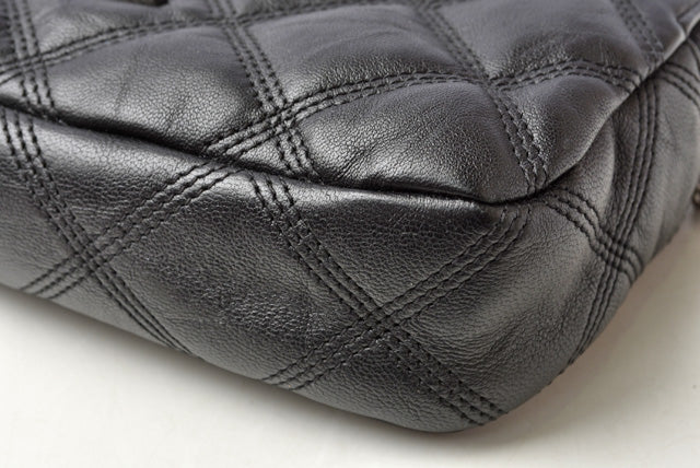 Saint Laurent- Becky Double Zip Pouch Mini Bag Clutch Bag Leather Black Saint Laurent