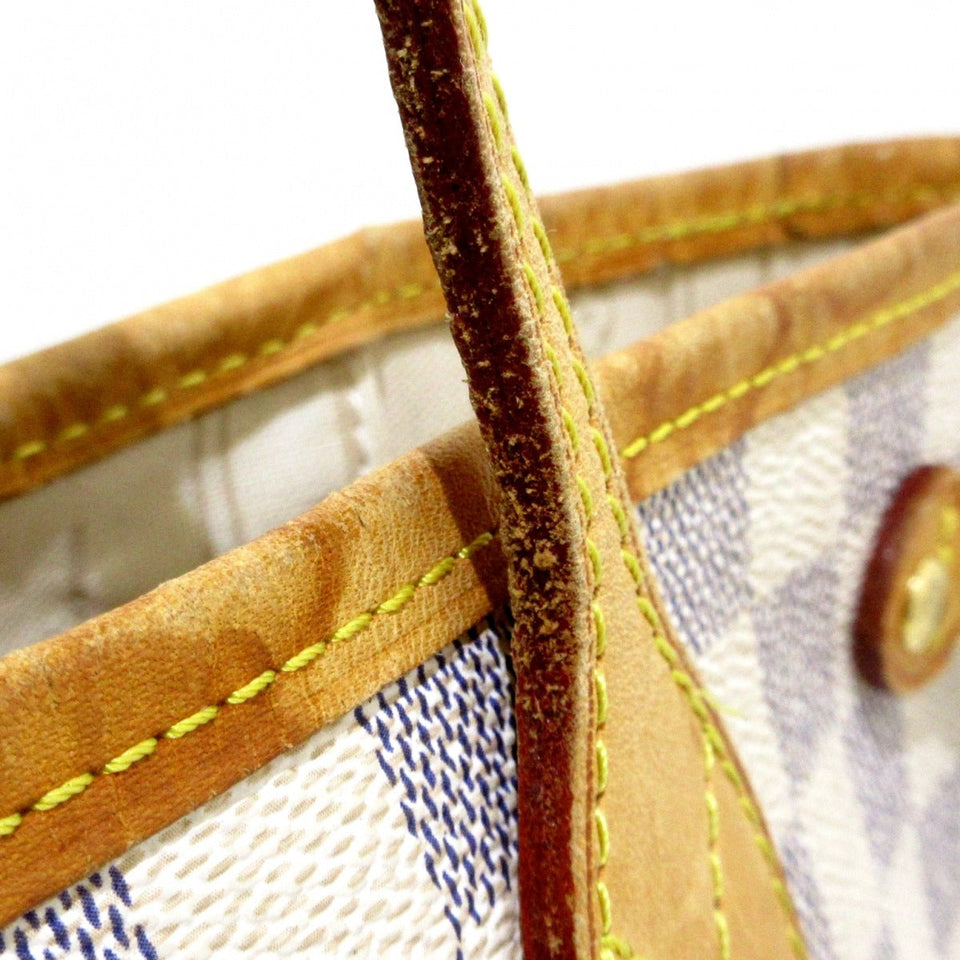 Louis Vuitton Neverfull PM Tote Bag Azure Damier Canvas