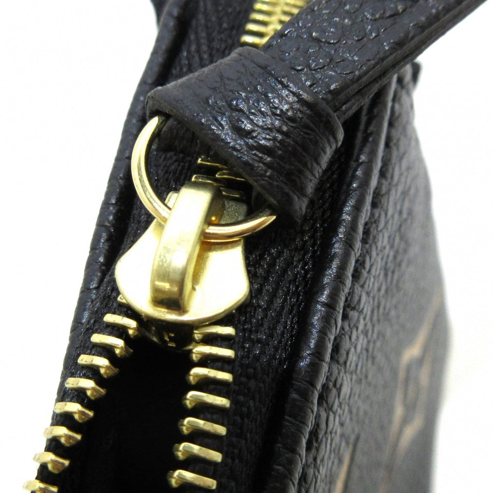 Louis Vuitton  Mini Pochette Accessoire Handbag Black Beige