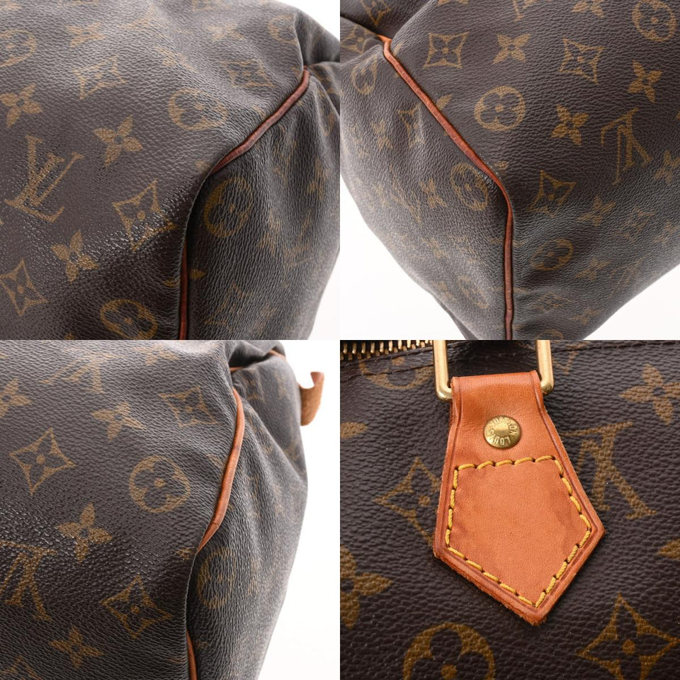 Louis Vuitton Monogram Speedy 35 Monogram Canvas Handbag Brown