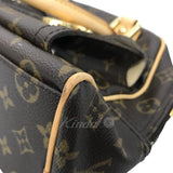 Louis Vuitton Manhattan PM Monogram Handbag Mini Boston Bag Brown