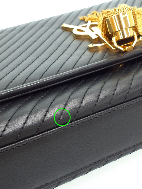 Saint Laurent- Paris Chain Shoulder Bag black