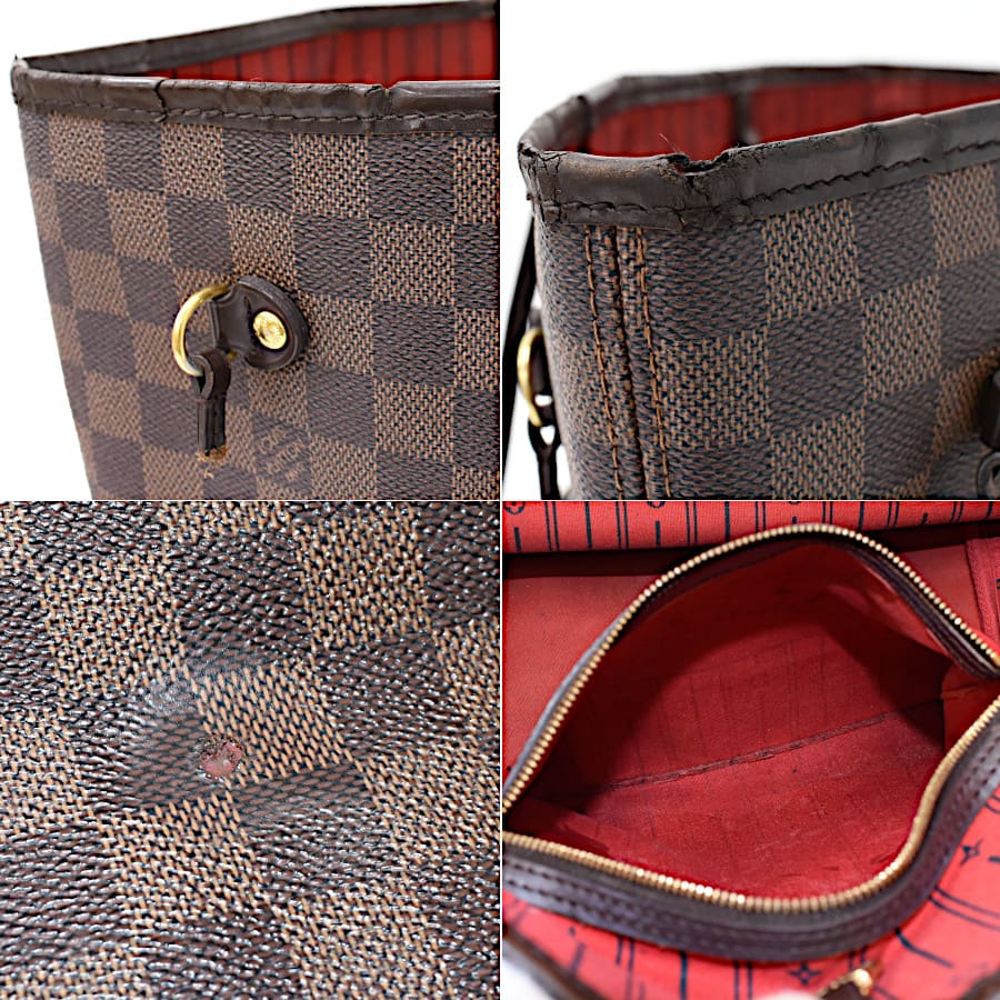 Louis Vuitton Tote Bag Neverfull MM Damier Ebene Brown