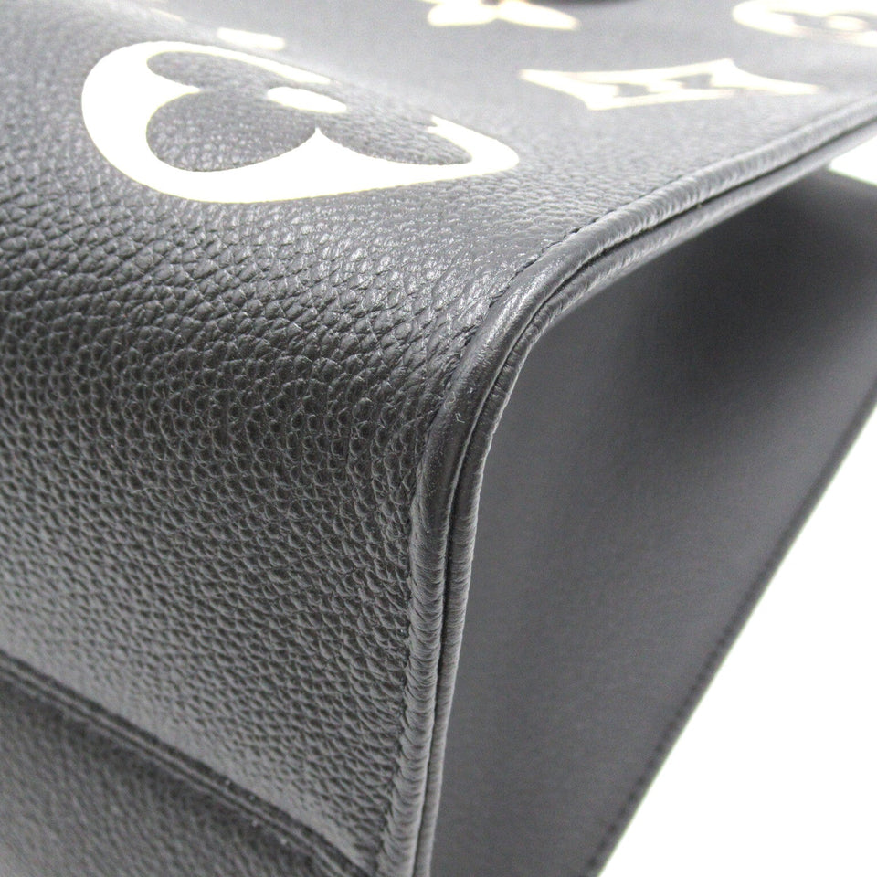 Louis Vuitton On The Go MM Tote Bag Leather Monogram