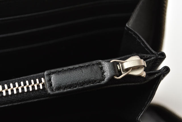 Saint Laurent- Paris Wallet Long Wallet Leather Black