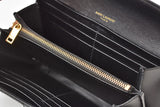 Saint Laurent- Paris Wallet Long Wallet Leather Black