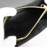 Louis Vuitton Bifold Long Wallet Monogram Implant Portefeuille Sarah Black