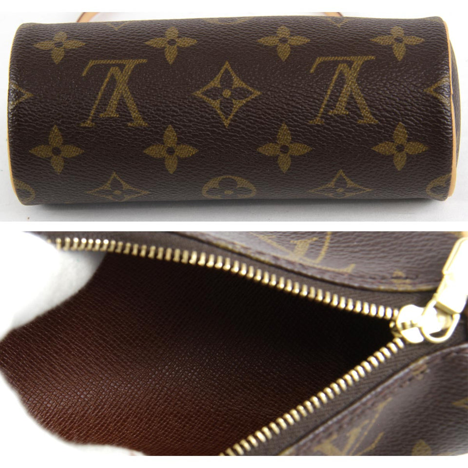 Louis Vuitton Papillon With Pouch Handbag Monogram Canvas