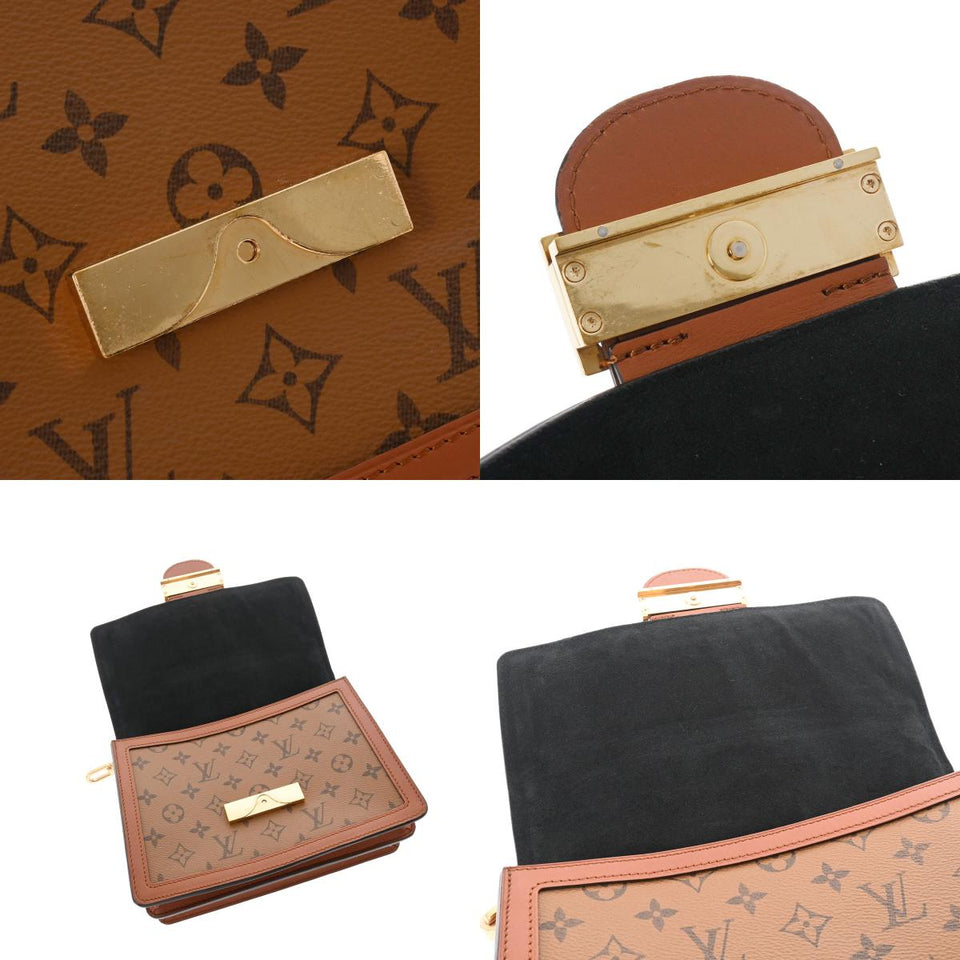 Louis Vuitton Monogram Reverse Dauphine MM Brown