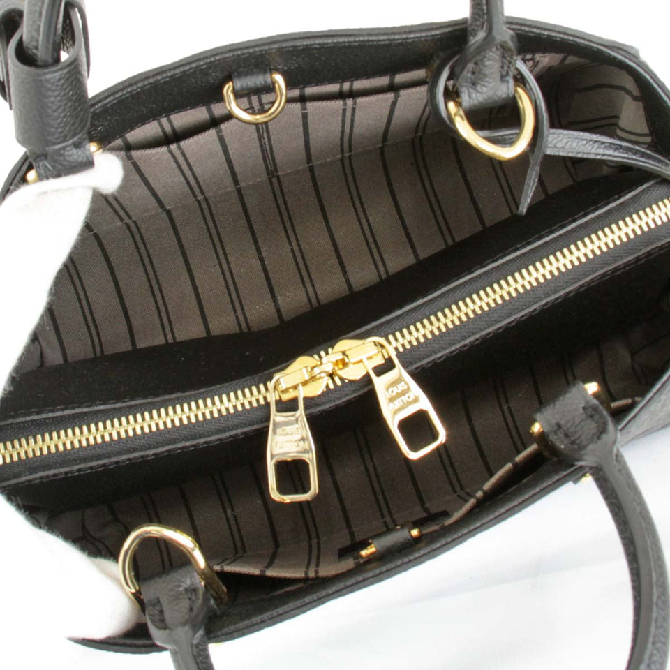 Louis Vuitton Montaigne BB Handbag Monogram Empreinte Noir