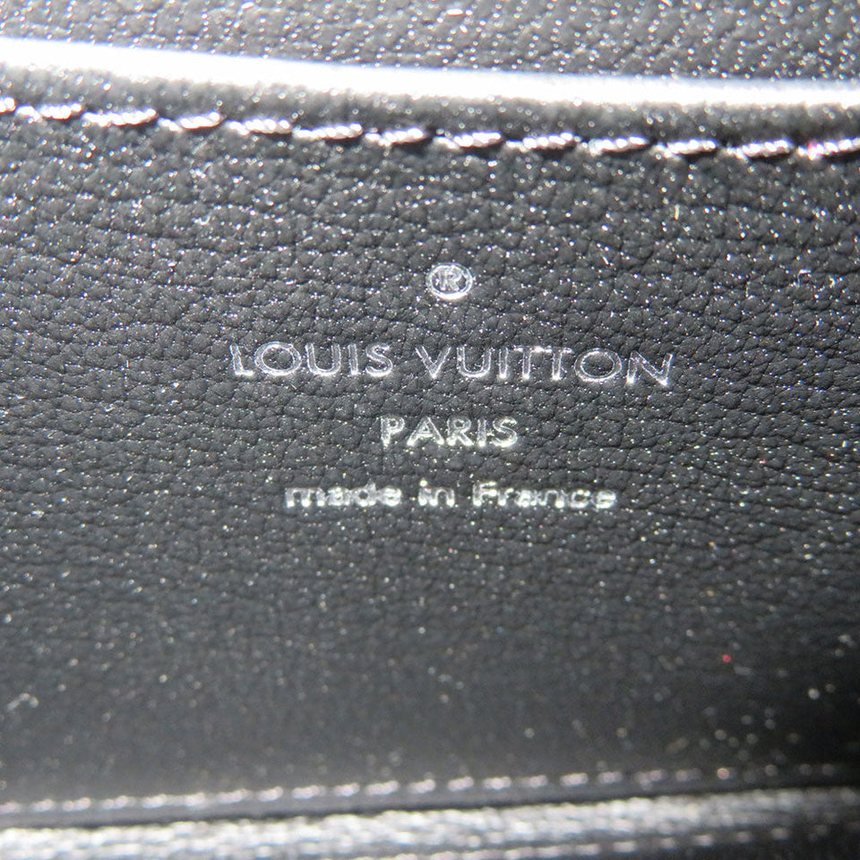 Louis Vuitton Wallet Zippy Coin Purse Exotic Leather Python Black