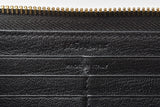 Saint Laurent- Paris Wallet Long Wallet Round Zipper Leather Black